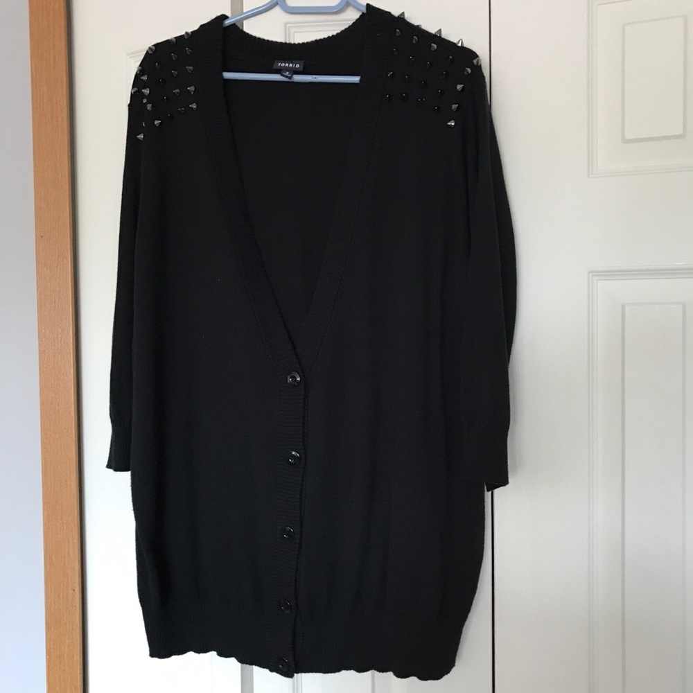 Torrid women’s plus black cardigan size 3